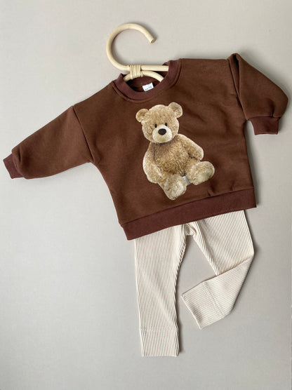 Teddy Bear Crewneck, Brown