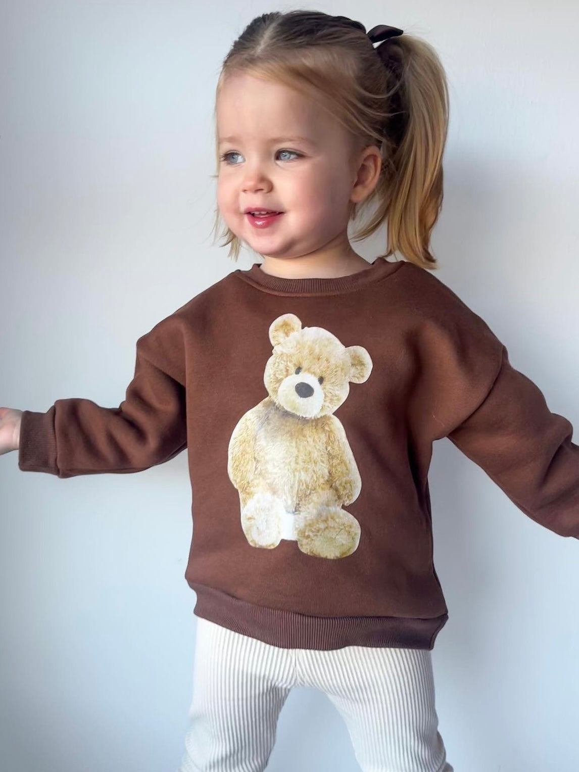 Teddy Bear Crewneck, Brown