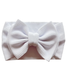 Waffle Big Bow Headband, White