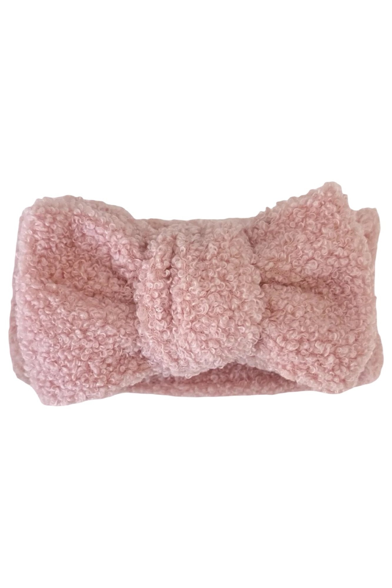 Oversized Teddy Bow Headband, Bubblegum