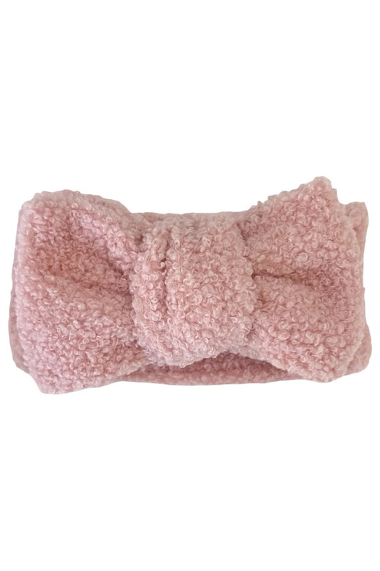 Oversized Teddy Bow Headband, Bubblegum