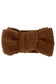 Oversized Teddy Bow Headband, Pecan